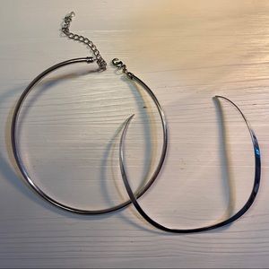 2 silver necklaces